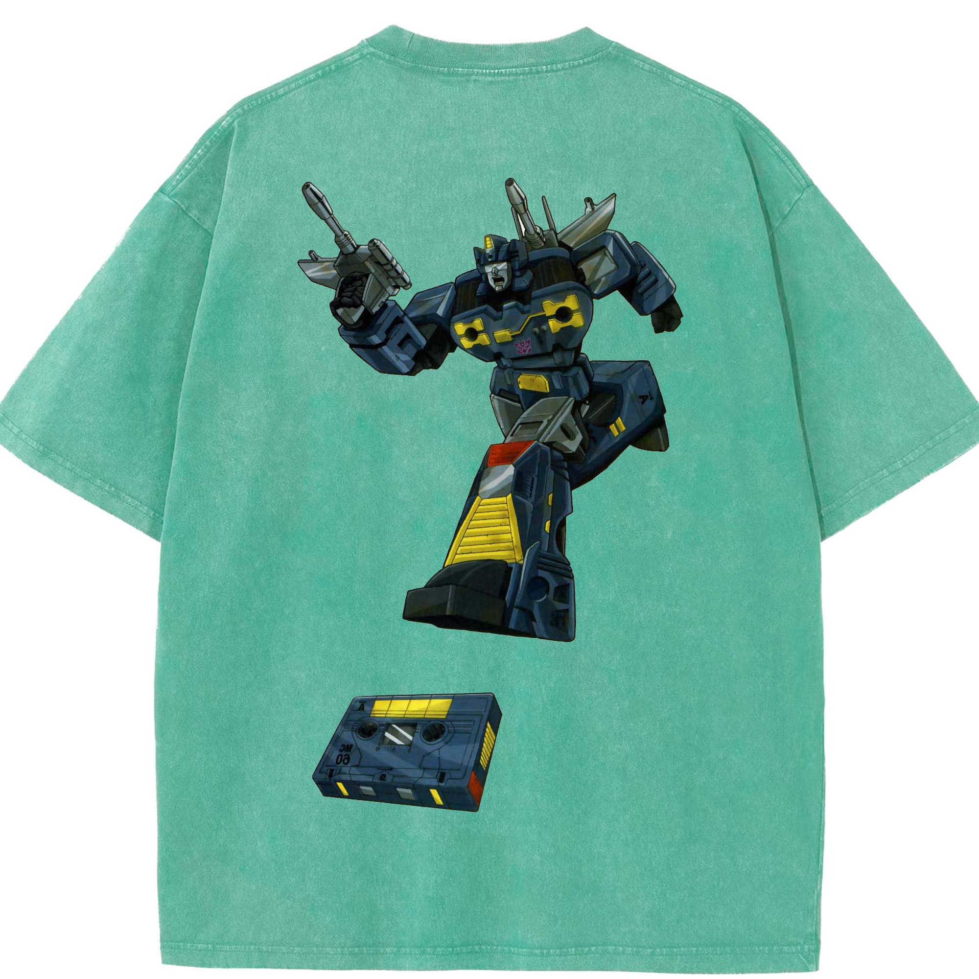 （画像用）  綿100% ヴィンテージ風 半袖Tシャツ（背面プリント）